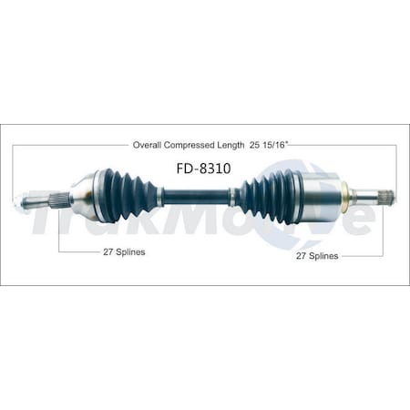 Surtrack Axle Cv Axle Shaft, Fd-8310 FD-8310